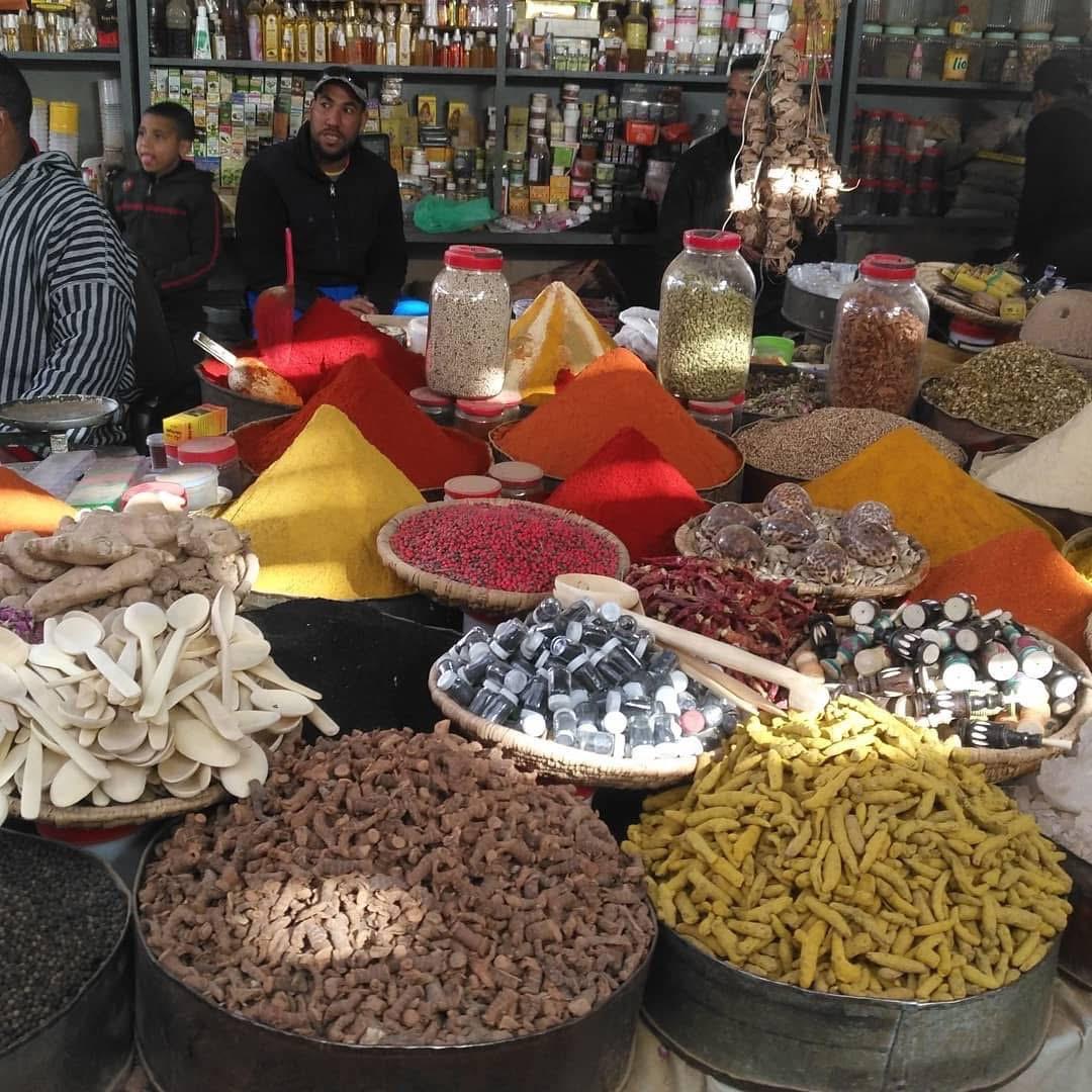 Mercado de especias y materias primas aromáticas